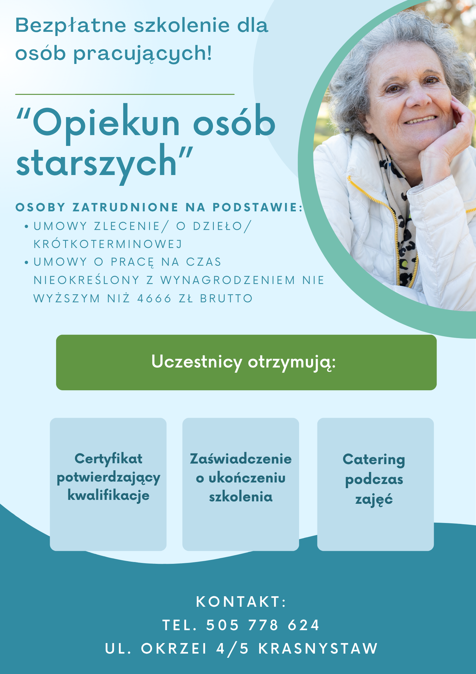 Bezpłatne szkolenia dla osób pracujących w Krasnymstawie