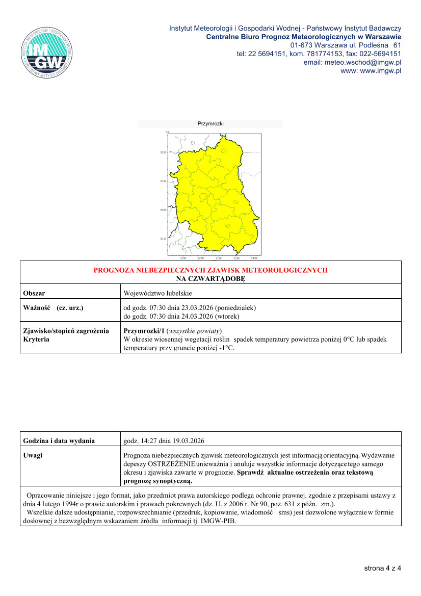 Komunikat IMGW